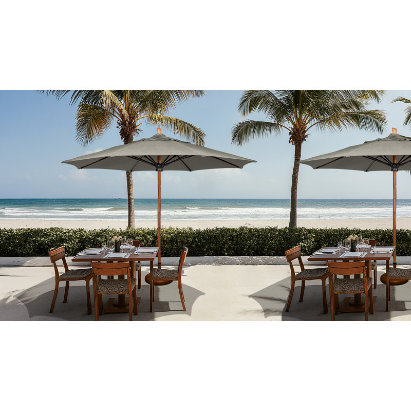 Parasol de marché 9 pi Prestige, Sunbrella® gris anthracite