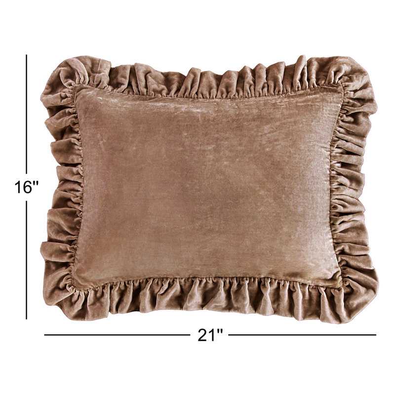 Coussin Oblong Stella, Vieux rose
