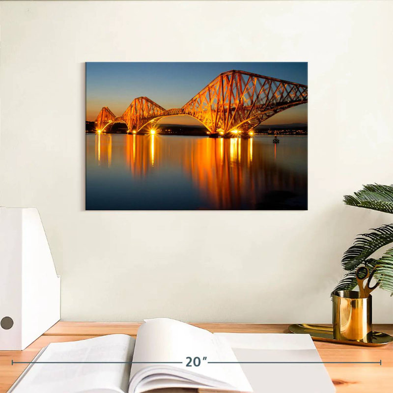 Forth Cantilever Bridge At Dawn, H 8 po x l 12 po