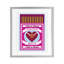 «Perfect Match Made In Heaven», reproduction sous verre encadrée, design par Lil 'Rue-130831483-130831480