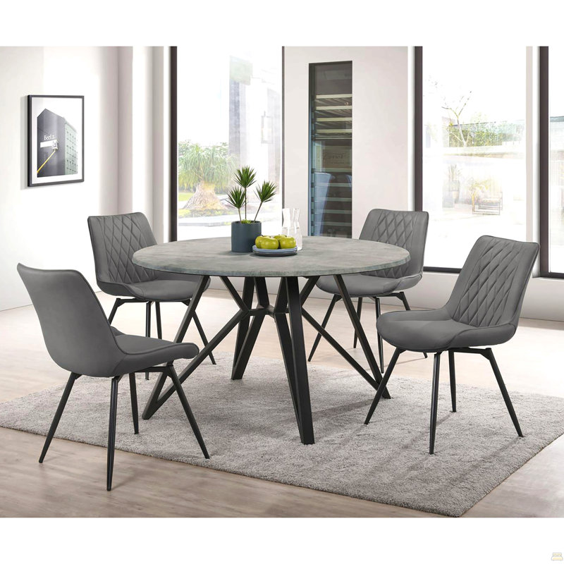 Ensemble de 2 chaises pivotantes capitonnées