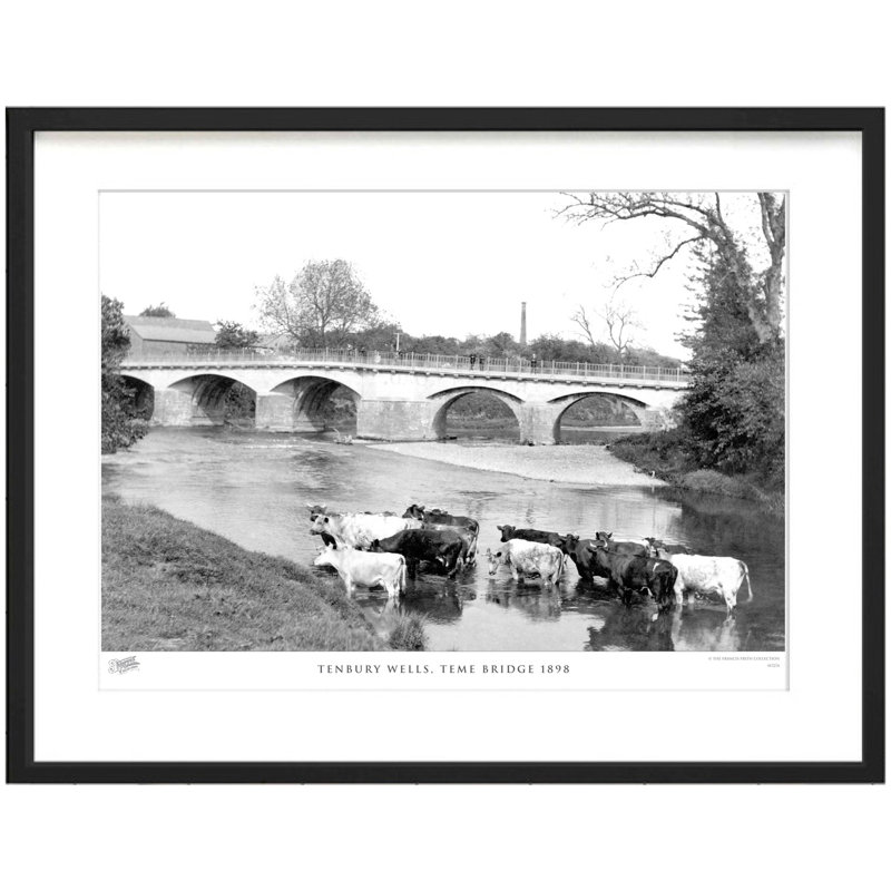 Tenbury Wells, Teme Bridge 1898 by Francis Frith - Single Picture Frame Print, 45cm H x 60cm W x 2.3cm D