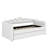 Velvet Upholstery Daybed With Trundle & LED Light, Trundle Can Be Flat Or Erected-351641186