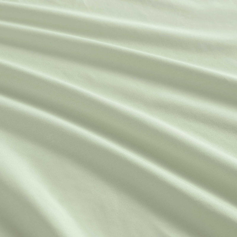 Ensemble de draps en coton percale vert Martha Stewart Skylands, Ensemble de draps pour grand lit avec 2 taies d'or, Vert