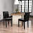 Barnesville Classic PU Leather Dining Chair, Black