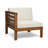 Wood Terrace Chair In Beige With Water- Cushions
