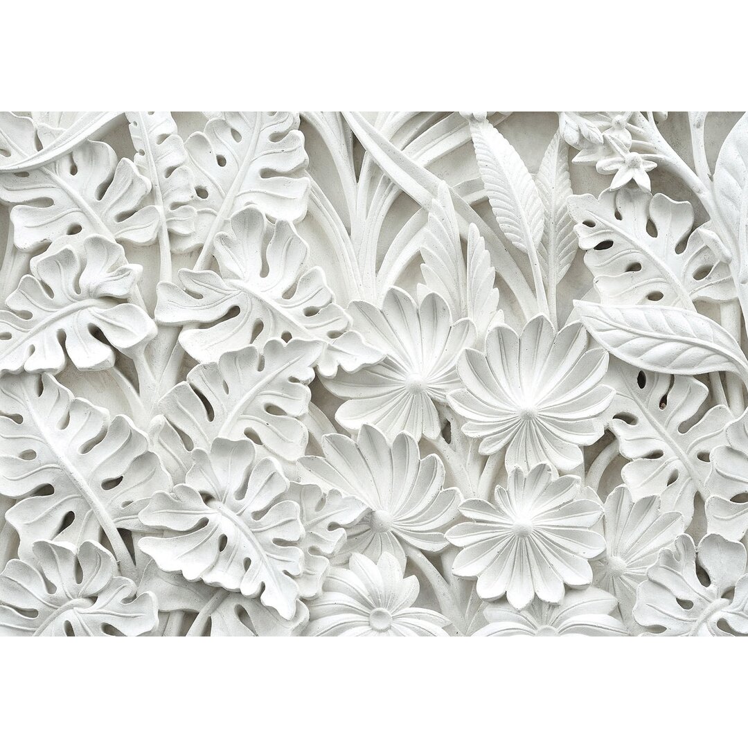 Fototapete Blumen Relief 3 m x 460 cm