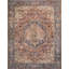 Tapis oriental rouge / bleu marine-650164899