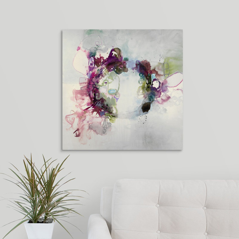 « the only the pretty ring time », peinture sur toile, Toile tendue, H 24 po x l 24 po x P 1,25 po