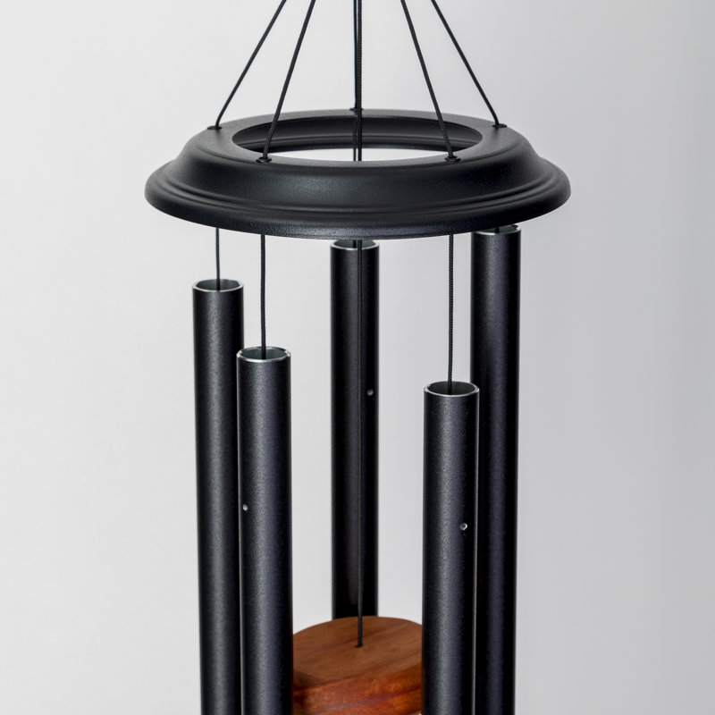 Shenandoah Melodies Aluminum Wind Chime, H 29 po x l 7 po x P 7 po, Noir