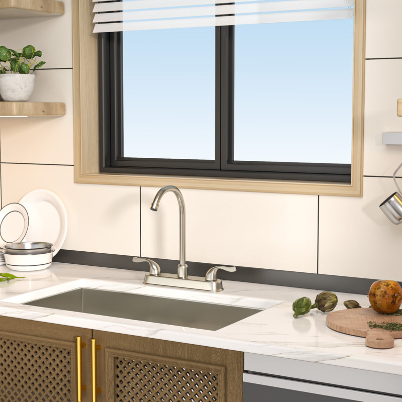 Mocoloo Kitchen Faucet, Nickel brossé