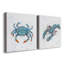 Bubble Blue Crab - ensemble de 2 peintures-616435987-616435984