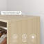 HOMCOM Open Wardrobe on Wheels, 2 Storage Shelves, Natural