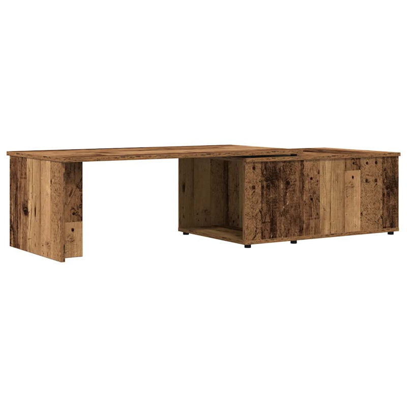 vidaXL Coffee Table Accent End Side Sofa Table for Living Room Engineered Wood, Old Wood