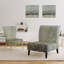 Fauteuil de chambre moderne rembourré Glam Rain Abstract III