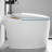 Bidet Included Smart Toilet, Auto Open/Close, Foot Sensor Operated, Siphonic Flushing, Led Display, Bathroom Essential Embedded Open/Close Seat, Sensor, 1.28 Warm Air Dryer, Upgrade-121599379