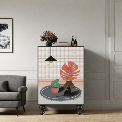 Armoire décorative française à tiroirs simple et moderne