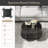 35" Round Coffee Table Modern Accent Table with Tempered Glass Top for Living Room