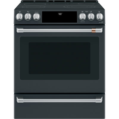 Café 30" 5.7 cu. ft. Smart Slide-in Electric Range with Convection Oven and Radiant Cooktop