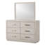 Commode transitionnelle l 61,6 po, gris clair