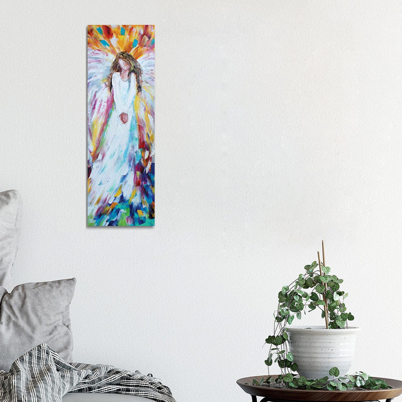 Angel Of Joy by Karen Tarlton - Wrapped Canvas Painting, 30.48 cm H x 91.44 cm W x 1.91 cm D