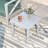Modern 4-Piece Outdoor Aluminum Patio Conversation Set with 2 Swivel Glider Chairs, Sofa, and Coffee Table, White-490884795