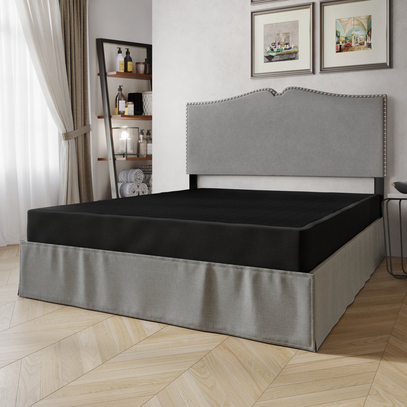 Sommier en bois 4,93 po Nickalls, Très grand lit