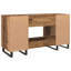 Desk With Shelf 140 X 50 X 75 Cm Engineered Wood-268791324