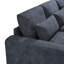 Grand canapé modulaire moderne en forme de L et rembourré de plumes, canapé convertible avec méridienne réversible pour salon, modulaire