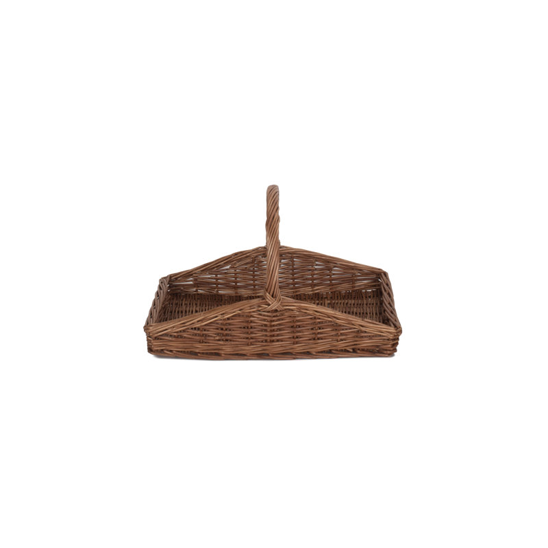 Wicker Garden Trug Basket, 26cm H x 32cm W x 44cm D