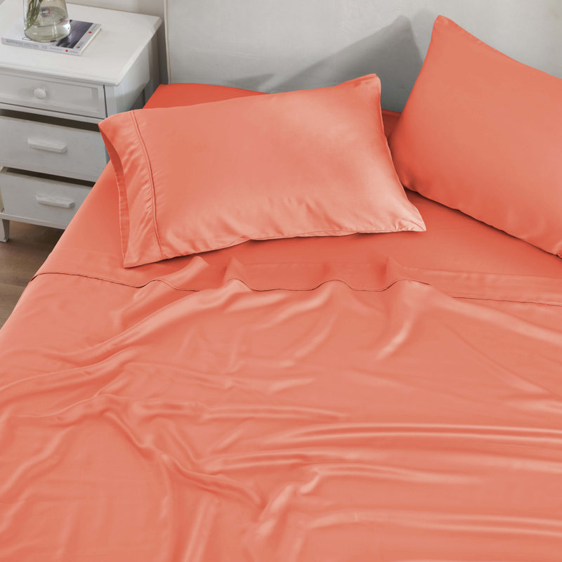 Lit de poche modulaire modulaire de Beechwood, Corail, Ensemble de draps très grand avec drap-housse et 