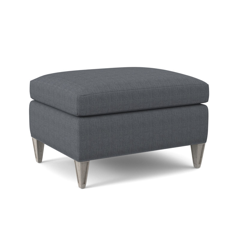 Bristol Upholstered Ottoman, Elise Harbor, Bisque