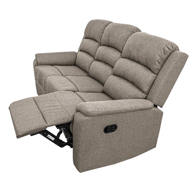 Ensemble de salon inclinable 2 pièces Camdan, Marron clair