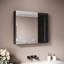 70 mm W 60 mm H Framed Mirrored Bathroom Cabinets 3 Shelves with Mirror-1735589591