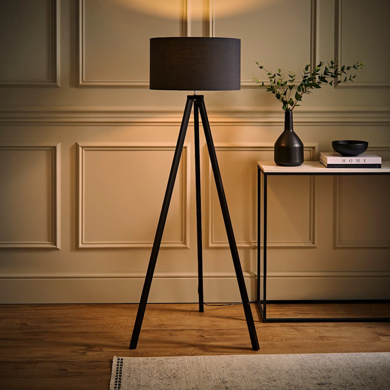 130 H cm Tripod Floor Lamp, Grey