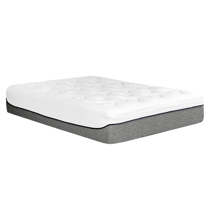 Matelas en mousse viscoélastique gélifiée de 13 pouces pour lit très grand, 1 réduction par transfert de mouvement, et plateau supérieur ultra serré avec mousse réactive, sommeil frais, livraison compressée