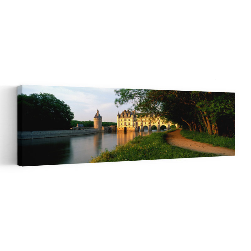 Château de Chenonceaux, vallée de la France, art abstrait contemporain, arbre, art mural, H 48 po x l 16 po