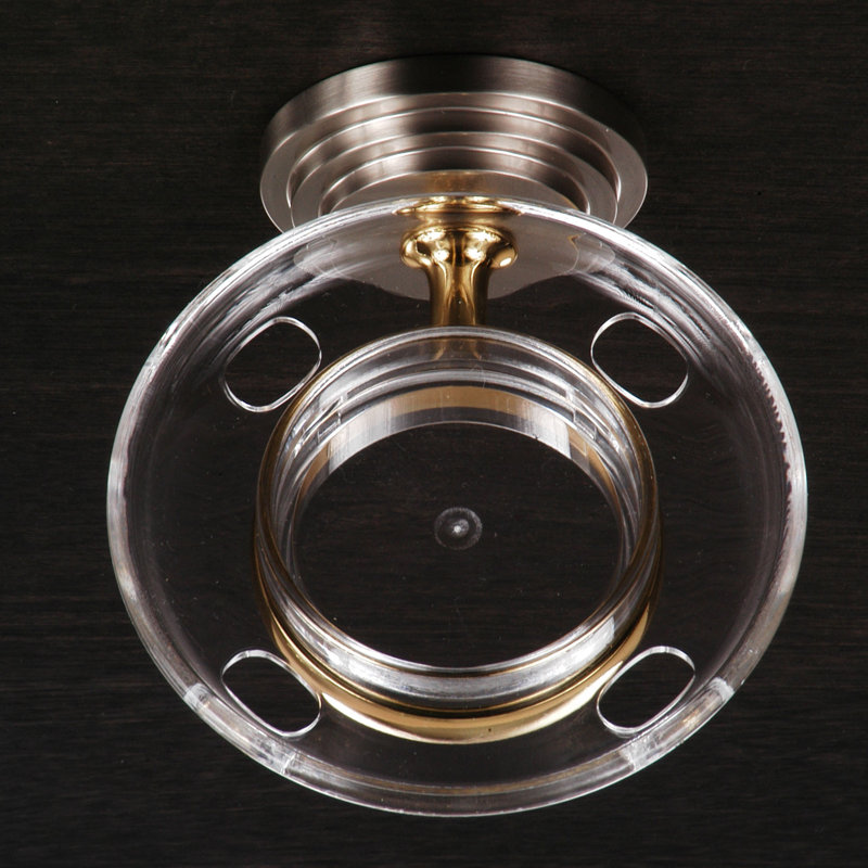 Bukowski Bathroom Accessory, Pewter / Brass