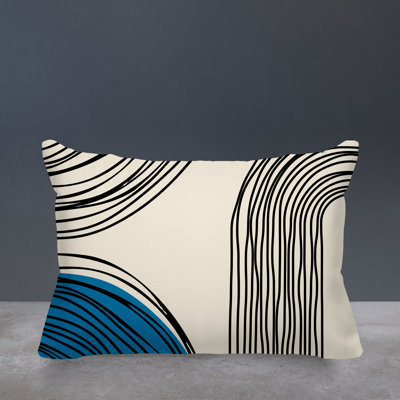 Cassie Abstract Outdoor Reversible Throw Pillow