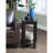 Contemporary  Chairside Table With Lower Shelf Wedge Shape Solid Wooden Furniture  Side Table