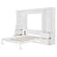 Lit escamotable Murphy avec placard, tiroirs et tablettes