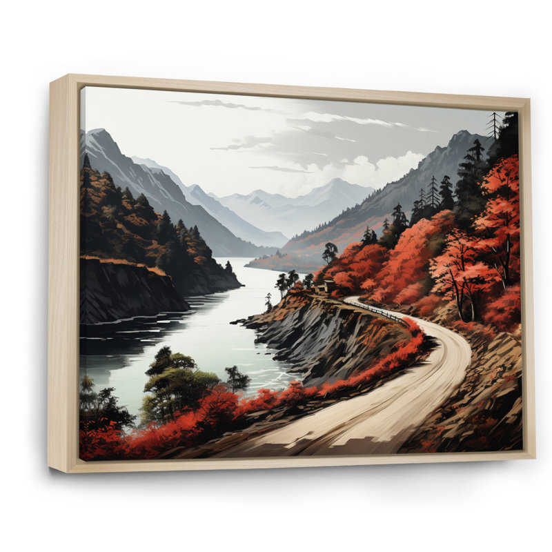 Endless River Journey Through Mountain II, Cadre naturel flottant, H 12 po x l 20 po