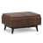 Distressed Chestnut Brown Faux Leather