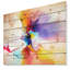 Fleur créative en plusieurs couleurs - peinture sur toile tendue-21971043-35122477