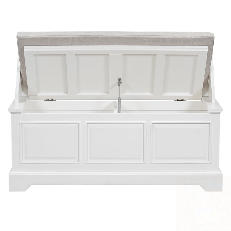 Storage Shoe Bench with Hidden Storage and Cushion