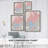 Blushing Abstract III Framed Print - Solid Wood
