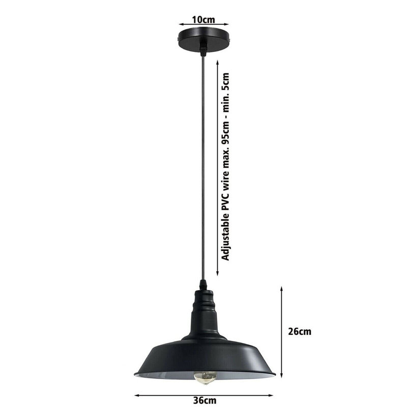 Cirillo 1 - Light Single Pendant, Black