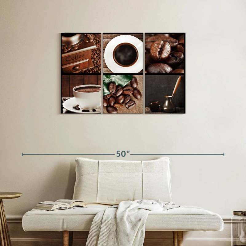 Yarlin Coffee Collage, 24" H x 38" W