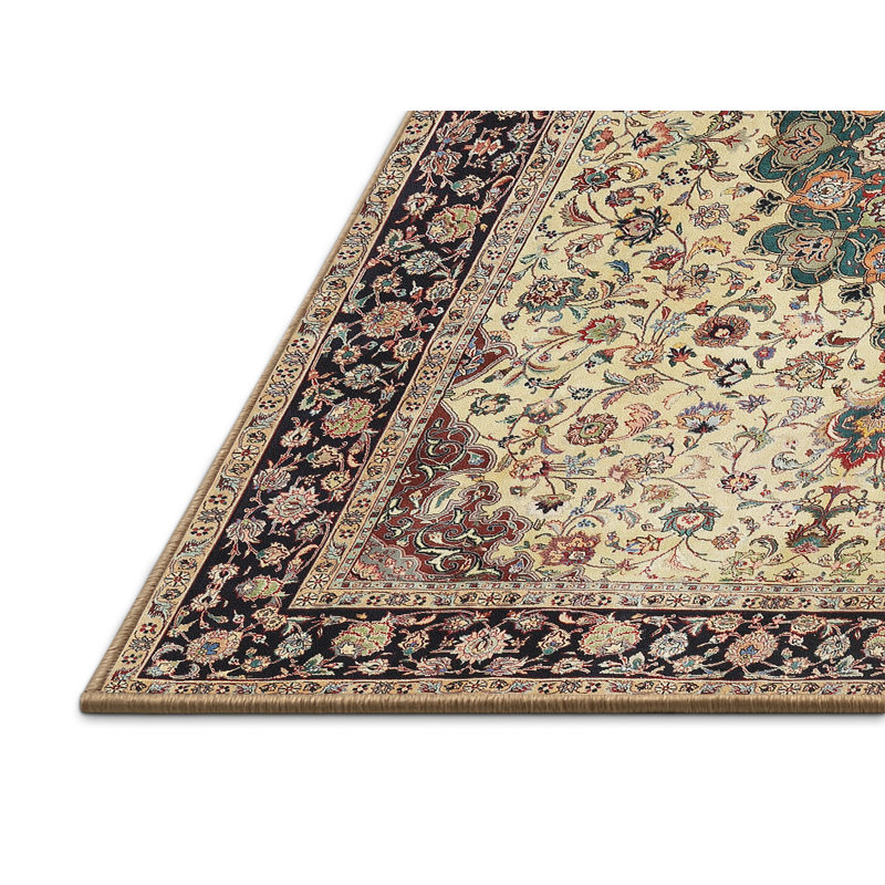 Tapis oriental beige, Rectangle 5 pi x 7 pi