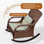 Chaise berçante en alliage d'aluminium PE